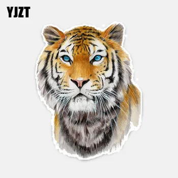

YJZT 12.5CM*16CM Personalized Animal Tiger PVC Decal Car Sticker And Car Accessories 5-0474