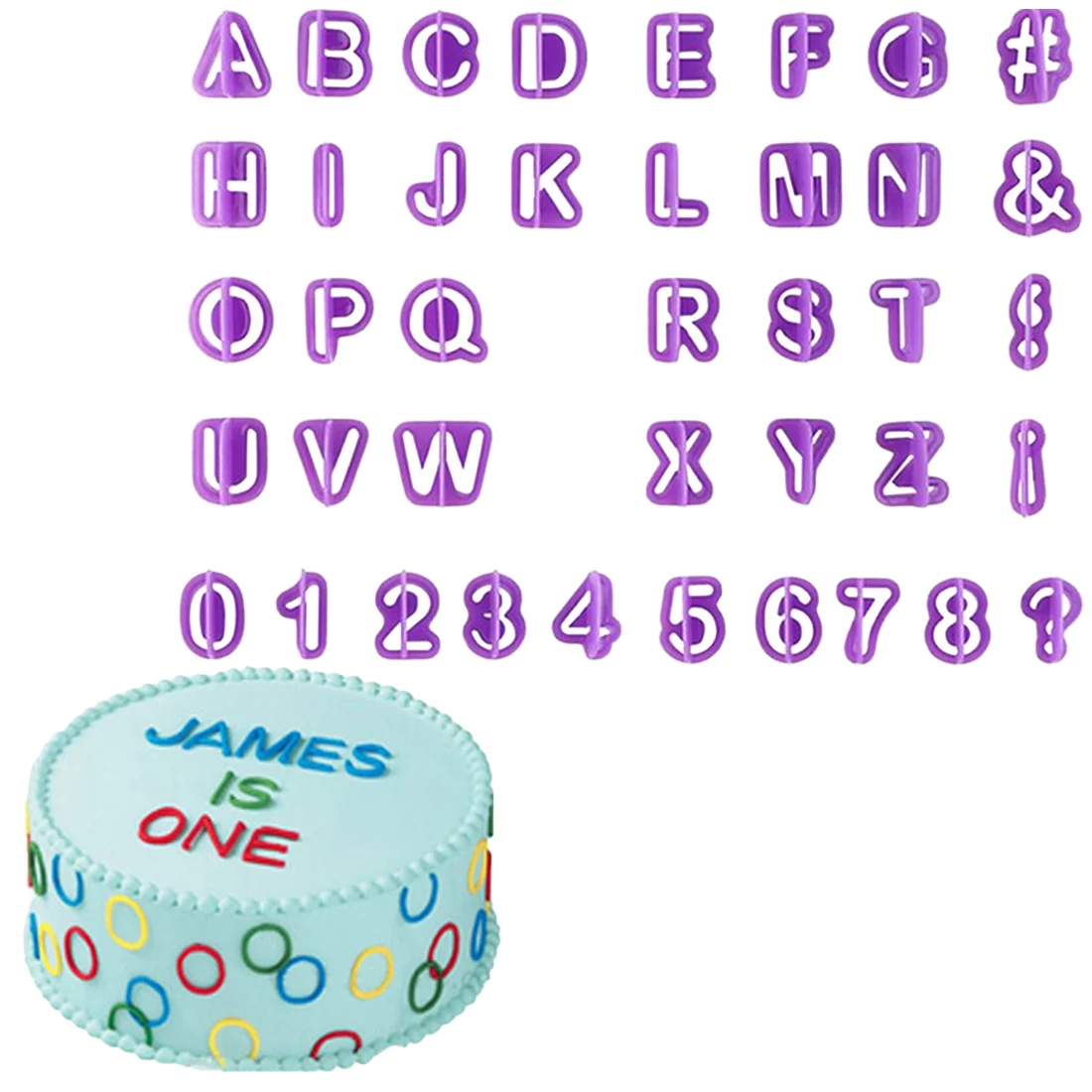 

40pc Sugarcraft Cookie Cutters Alphabet Letter Number mold Fondant mold Cake Decorating tools Mold Kitchen Baking mould