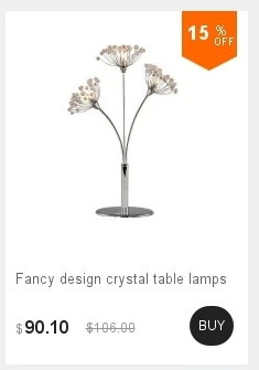 Романтический Луна дизайн современный обеденный стол светодио дный лампы кристалл спальня рядом лампа