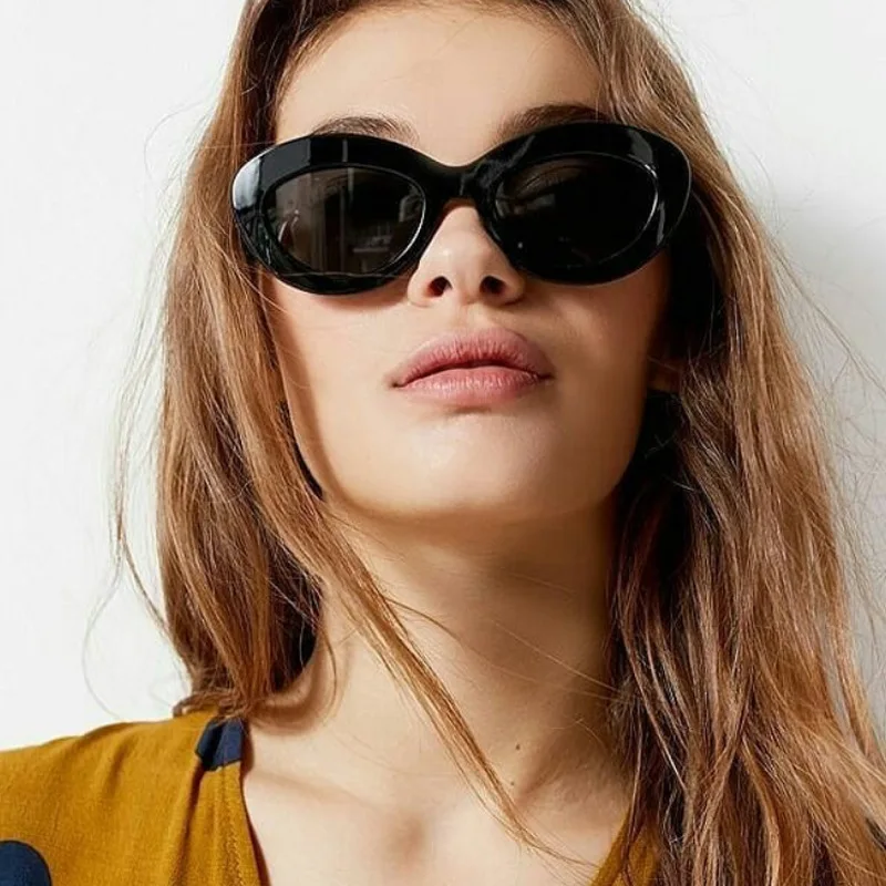 Ретро Овальные Солнцезащитные очки женские брендовые дизайнерские розовые винтажные Ретро солнцезащитные очки оправа женские солнцезащитные очки oculos de sol