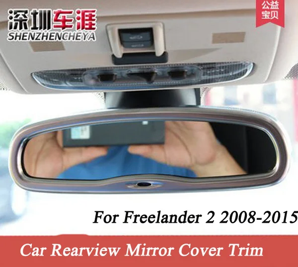 

Chrome Car Rearview Mirror Cover Frame Trim Sticker Car Interior Mouldings For Land Rover Freelander 2 2008-2016 Car Styling