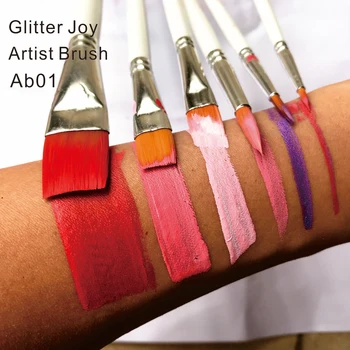 

AB01 6 PCS/ SET different sizes Artist Face Body Paint Brush DIY Cosplay Makeup Painting kit
