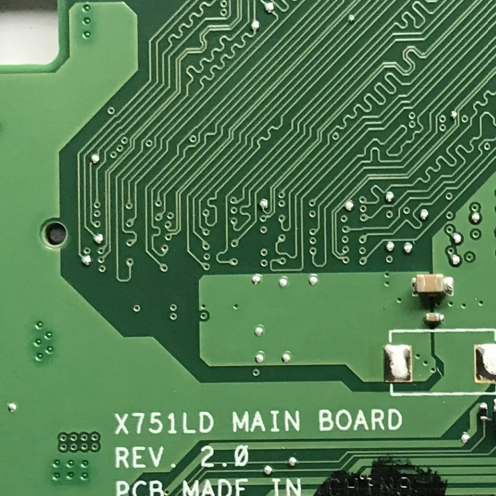 Оригинальная материнская плата для ноутбука ASUS X751LD с SR16Z i7-4500u cpu 4 GB ram N15V-GM-S-A2 820 M 2 GB GPU MB протестирована Быстрая