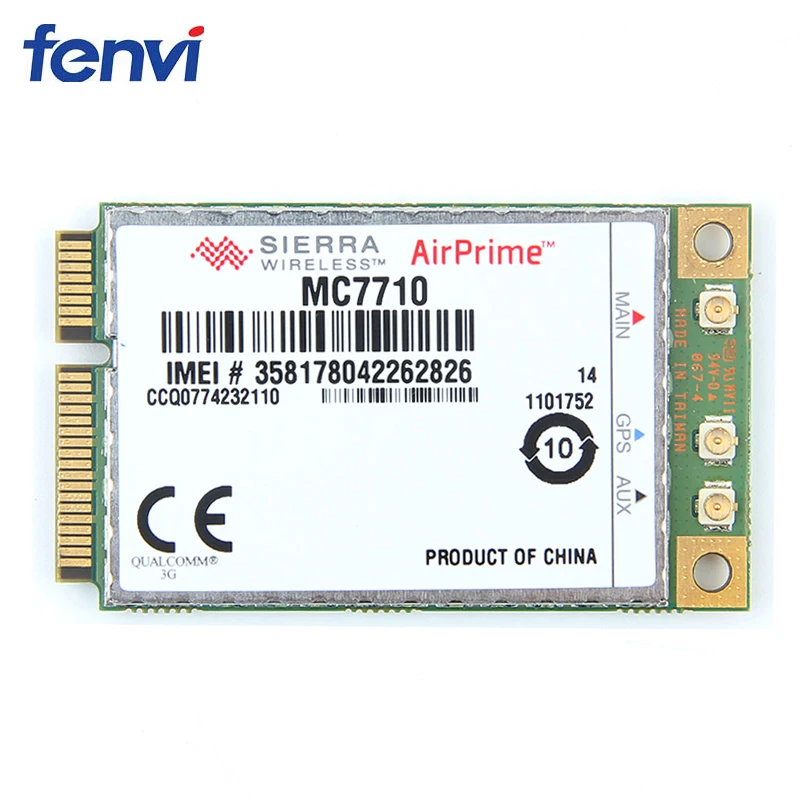Разблокирована Sierra Wireless airprime MC7710 Mini PCI-E LTE/к оператору сотовой связи HSPA+ 3g 4G модуль Wlan WWAN карты 800/900/2100 МГц Поддержка Гоби API