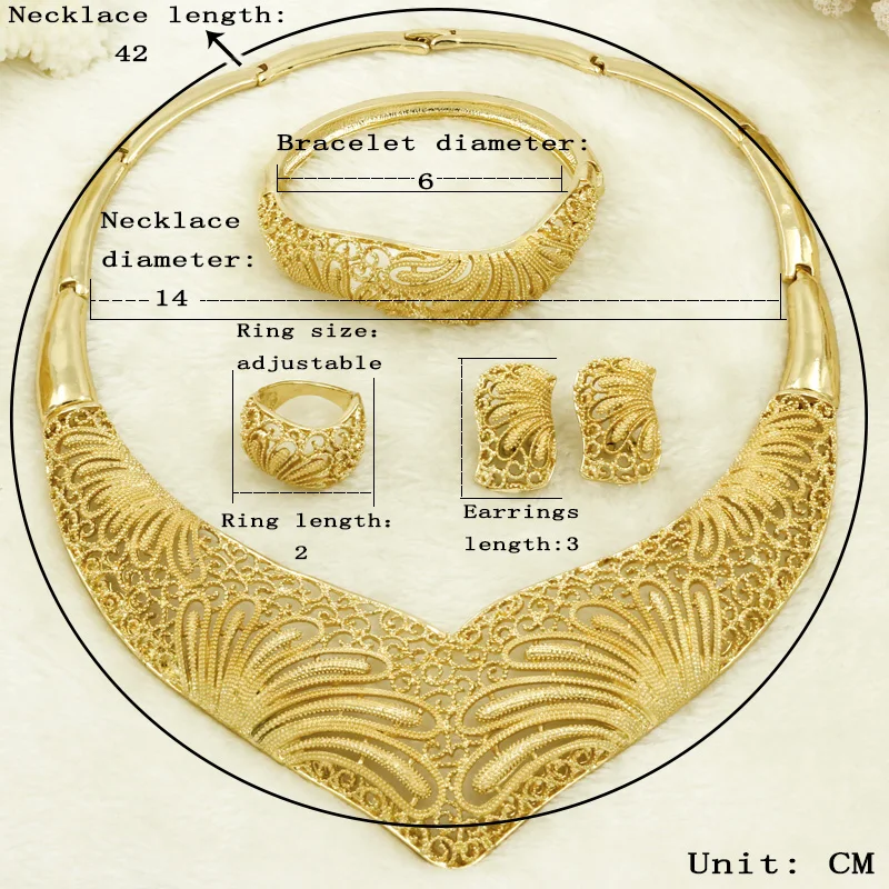 Liffly большой массивный Африканский бисер комплект ювелирных изделий качество Дубай золотые украшения яркий цветок свадебное ювелирное ожерелье наборы