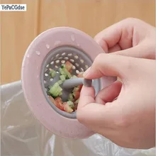 Kitchen Sink Filter  Plastic Silicone kitchen Food Rice Sink Stopper bathtub Hair Colander Strainer 