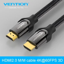 Vention HDMI to HDMI Cable 5m 3m 2m 1m Support 3D 4K HDMI Cable 2.0 1.4 for Projector wii TV Mac Golden HDMI Connector