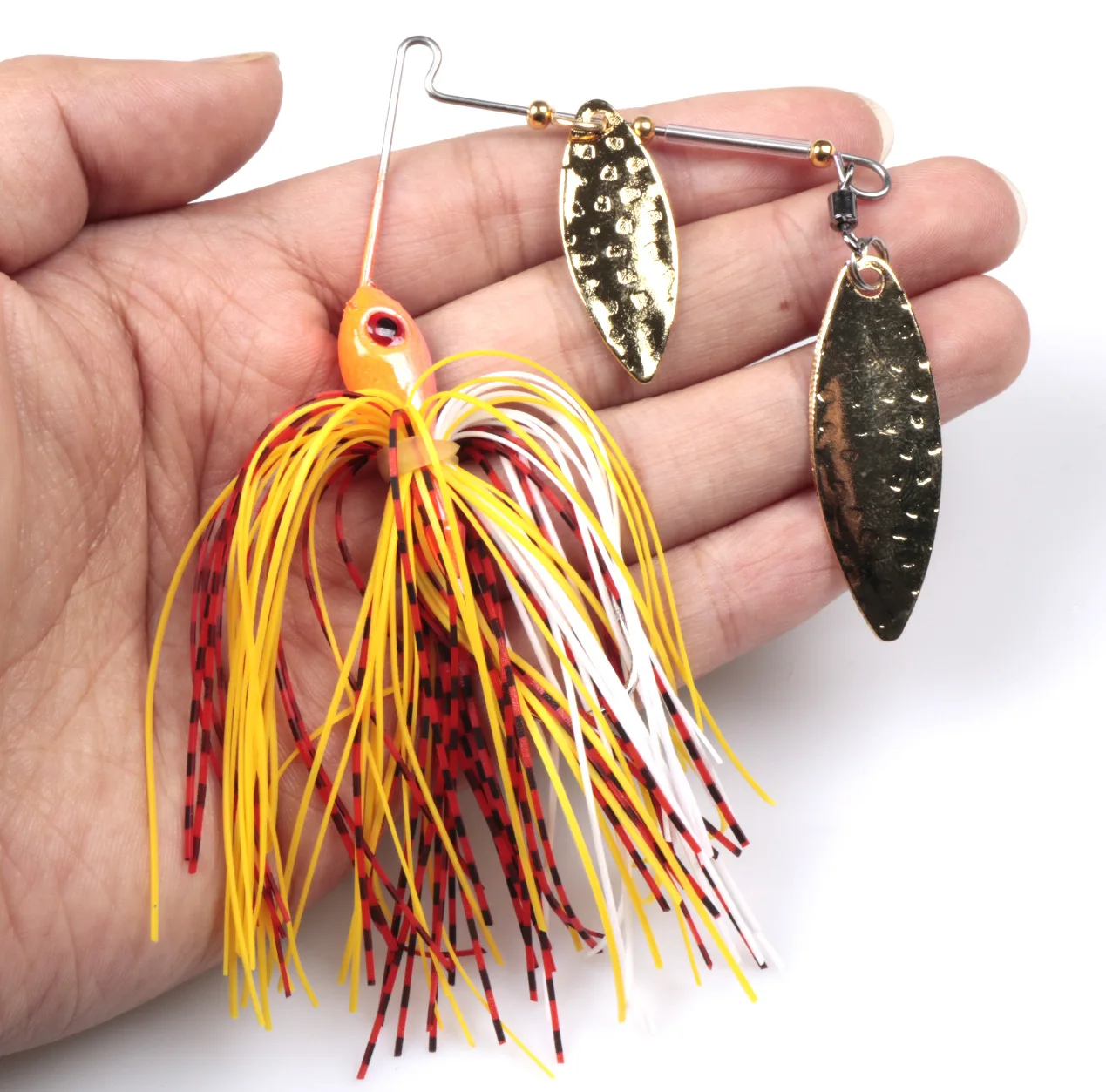 

1pcs Spinners Sequins Spoon Fishing Lure 16.6g Artificial Metal Jigging Hard Bait Spinnerbait with Beard Tackle accessories