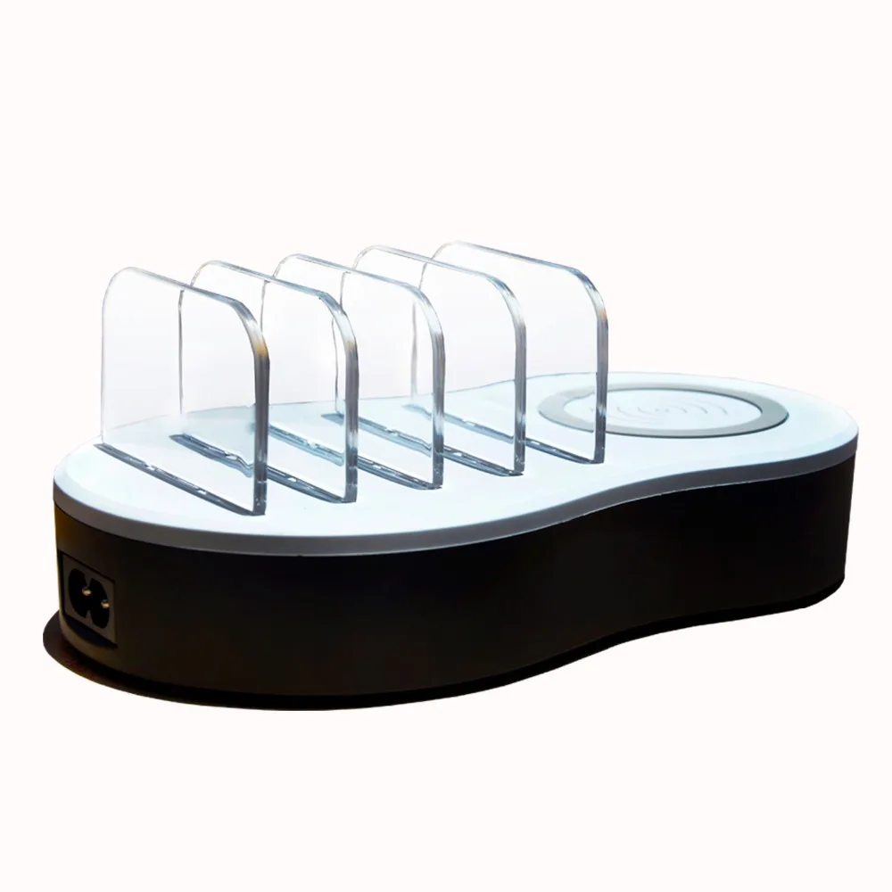 Mobile Phone Holder Porous Usb Charging Wireless Charging Bracket Charging Dock For Smart Phones