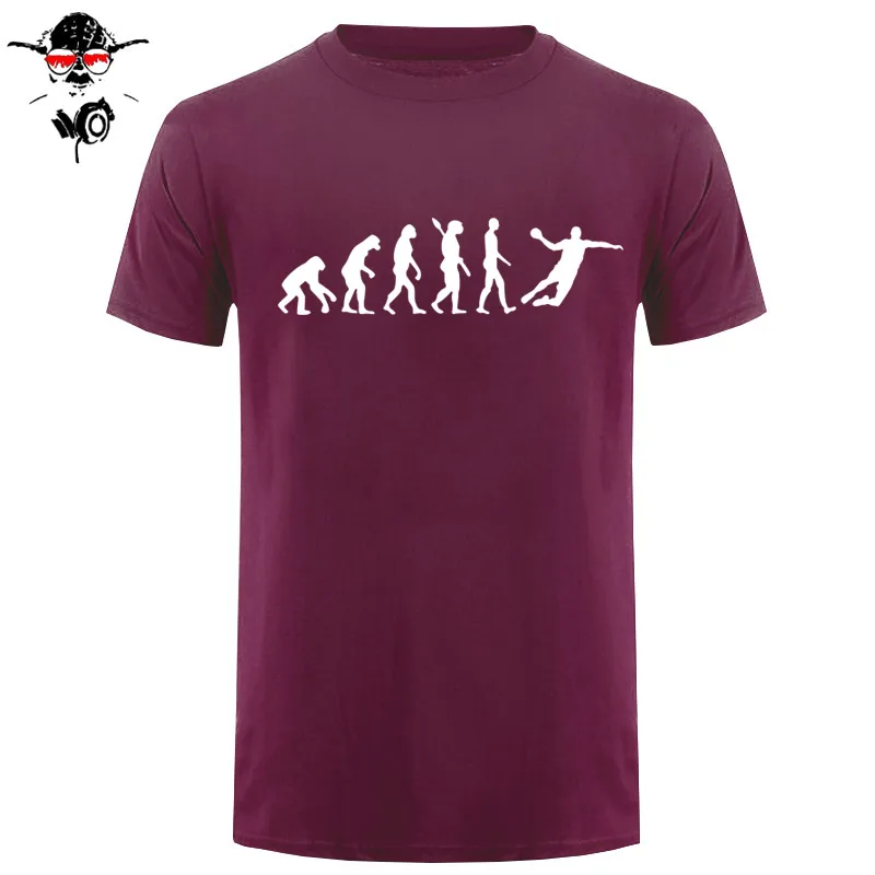 Evolution Handball T Shirt Men New Summer Short Sleeve Fashion Cotton Cool Evolution T-Shirt Tops Men Clothing