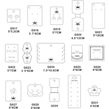 Изготовленный на заказ логотип крафт-бумага дисплей ювелирных изделий тег изготовленный на заказ напечатанный ожерелье серьги карты браслет кольцо ювелирные изделия упаковочные карты