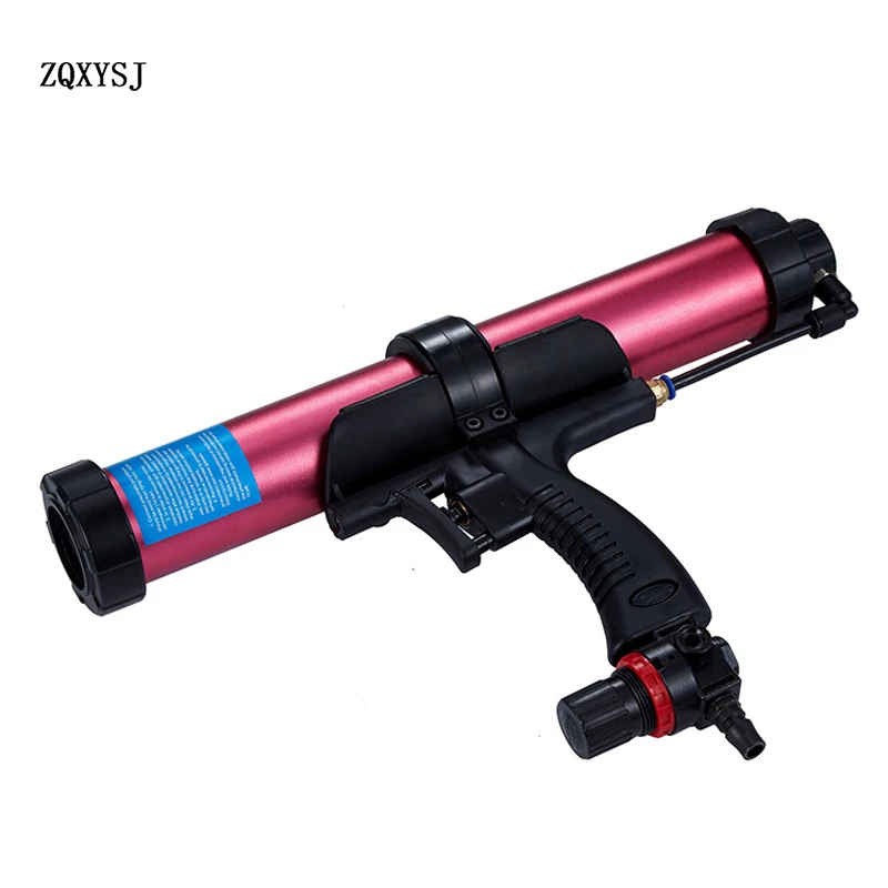 

Pneumatic Caulking Gun Thick Aluminum Alloy Tube Adjustable Speed Glass Glue Gun Caulking Agent Glue Gun Caulking Gun