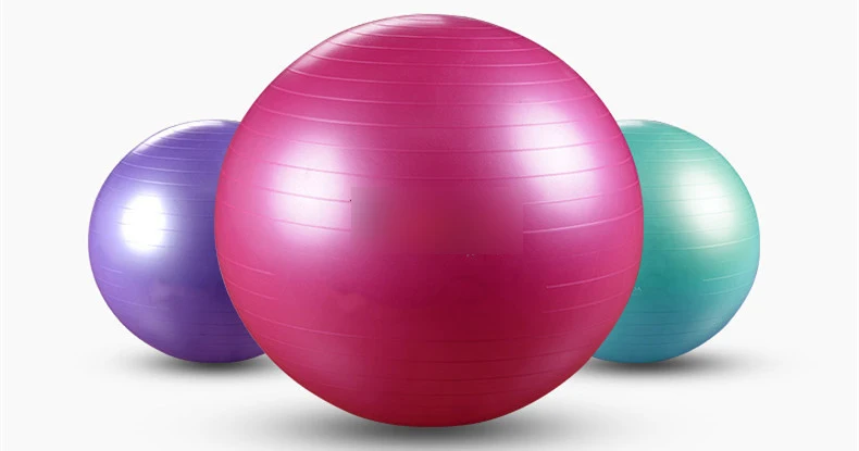 D07 yoga Спортивная футболка ПВХ шар для баланса накладки для балансировки для похудения тела утолщение yoga мяч 55 см