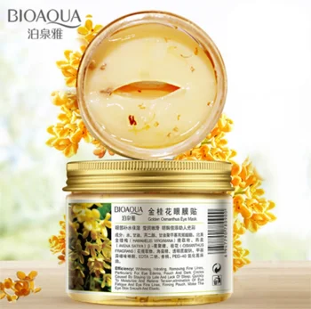 

BIOAQUA Gold Osmanthus 80Pcs/ Bottle Mask For Face Collagen Gel Whey Protein Patche Remover Dark Circles Eye Patches / 100pcs
