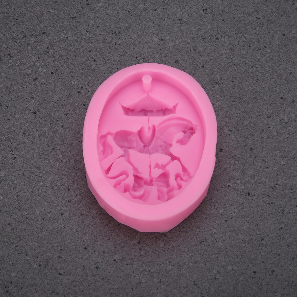 

1pc Carousel Silicone Mold Gypsum Pendant Mold Gypsum Tablet Mould for Handmade DIY Craft Soap Sugar