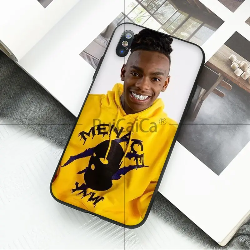 Ruicaica Ynw Melly مغني الراب الجدة Fundas غطاء إطار هاتف محمول ل أبل فون 8 7 6 6 S زائد X XS ماكس 5 5 S SE XR الهواتف المحمولة