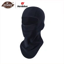 HEROBIKER Nero Del Motociclo Maschera di protezione del Casco Maschera di Uomo Unisex Antivento Balaclava Moto Viso Maschera Moto Addestramento Tattico Maschera Da Sci