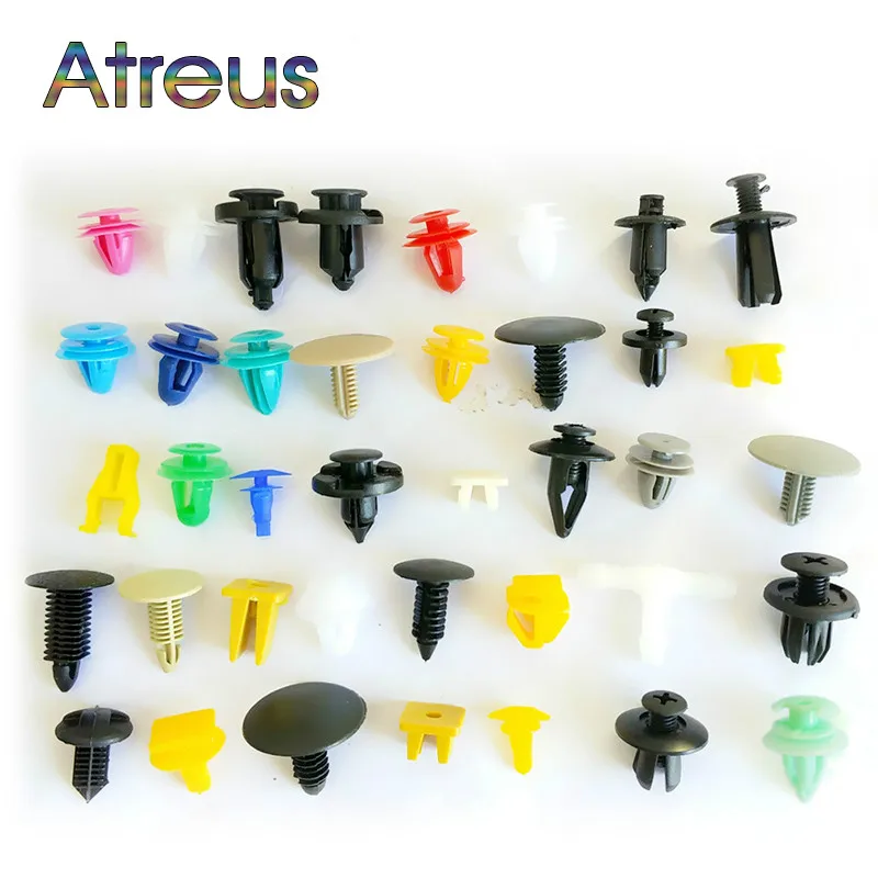 

200Pc Mixed Car Door Bumper Clips Retainer Auto Fastener Rivet For Ford Focus 3 VW Passat B6 B7 T4 Skoda Rapid Fabia Octavia A5