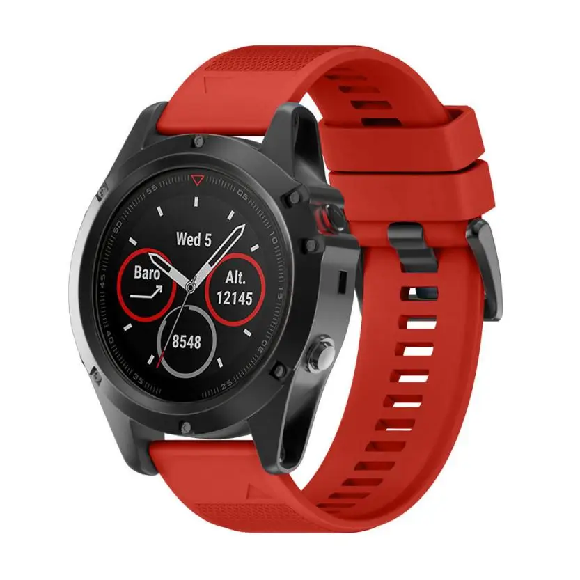 

HL 2017 Replacement Silicagel Soft Quick Release Kit Band Strap For Garmin Fenix 5X GPS Watch drop shipping aug30