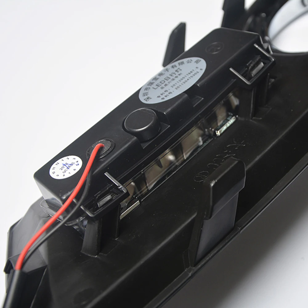ECAHAYKU 1 светодиодный ные Автомобильные дневные ходовые огни DRL с противотуманной