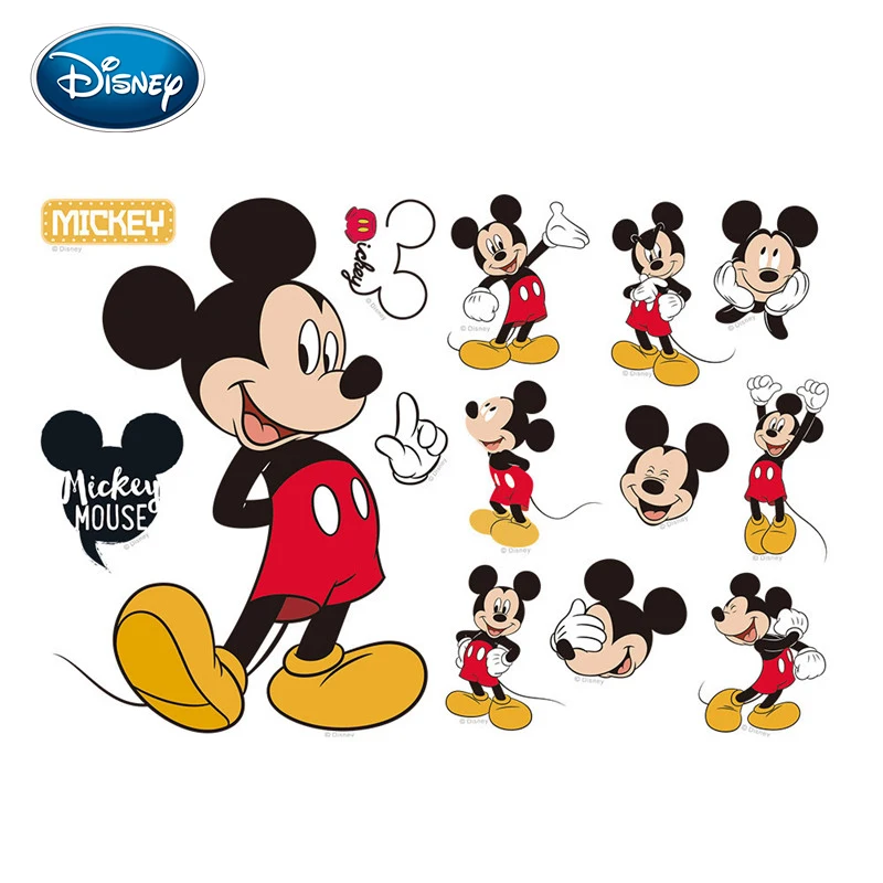 Disney 2 шт./компл. Микки наклейка с Минни детская комната спальня Водонепроницаемая