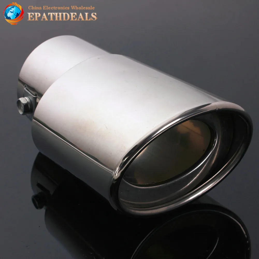 

Stainless Steel Car Tail Rear Chrome Round Exhaust Muffler Pipe Tip Auto Car DIY Accessories