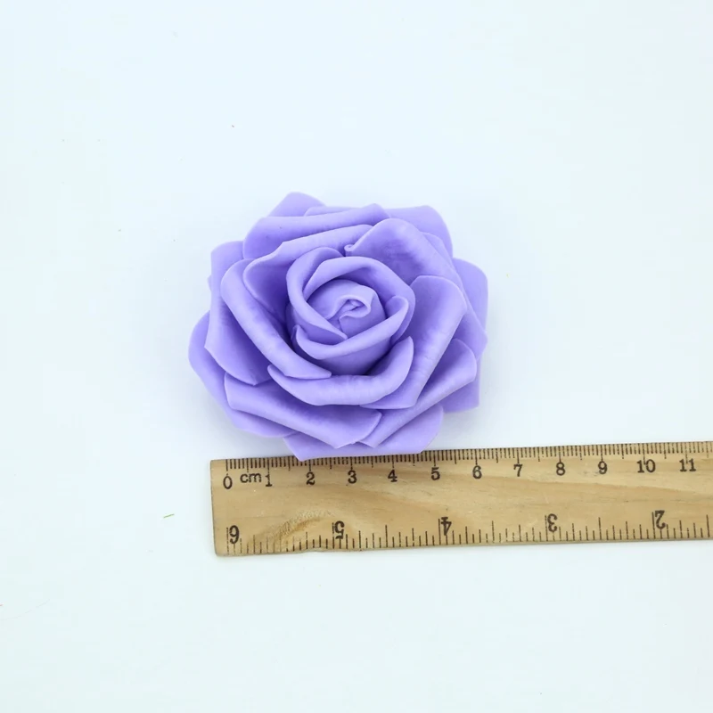7CM Foam Roses Flower Wall Home Wedding Decoration Bridal Accessories Clearance Scrapbooking Brooch Handmade Artificial Flowers