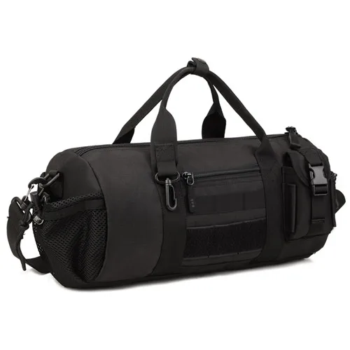 Протектор Плюс Горячие военные сумки мужские многофункциональные водонепроницаемые сумки женские дорожные сумки легкий прочный пакет D162 - Цвет: Black