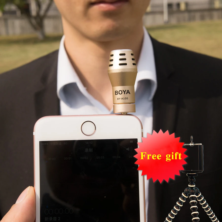 Recording Microphone BOYA BY A100 Mini Omni Directional Condenser