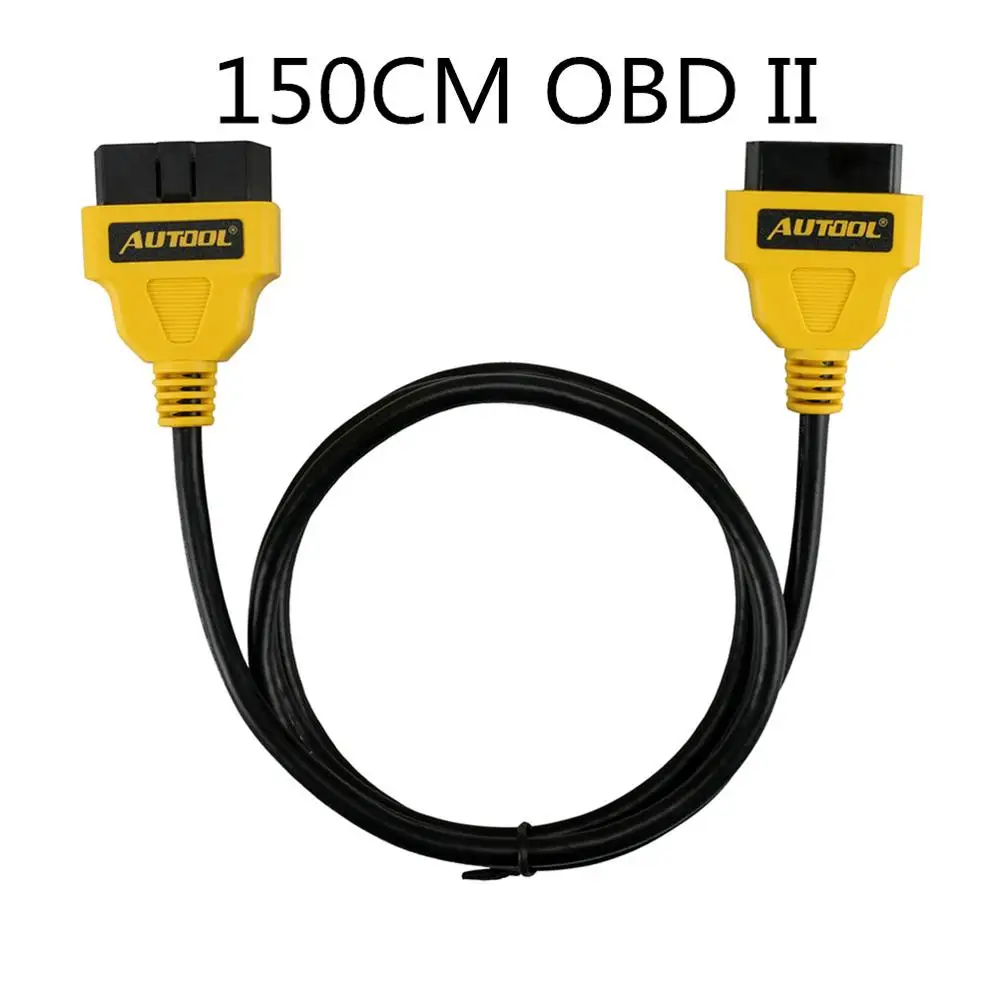 AUTOOL OBD2 удлинитель OBD адаптер расширение Obdii разъем для запуска IDIAG Easydiag Pro Pro3 V+ GOLO Mdiag ELM327 AL519 - Цвет: 150 CM