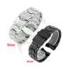 High Qualith Stainless Steel Watch Band Bracelet,22mm Curved Black Sliver Watch Strap for Casio EF-550 Watchband strap ► Photo 1/6