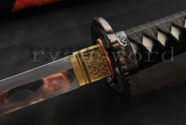 Высокое качество 1095 Высокоуглеродистая сталь японский самурайский меч катана