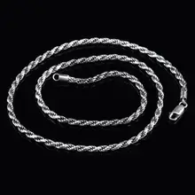 Настоящее чистое 925 пробы Серебряное мужское ожерелье для свитера итальянский дизайн скрученный Плетеный цепь винтажное мужское ювелирное ожерелье s& Кулоны