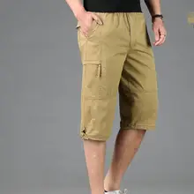 Мужские камуфляжные шорты Карго высокого качества из хлопка мужские свободные шорты армейские Короткие штаны DF224