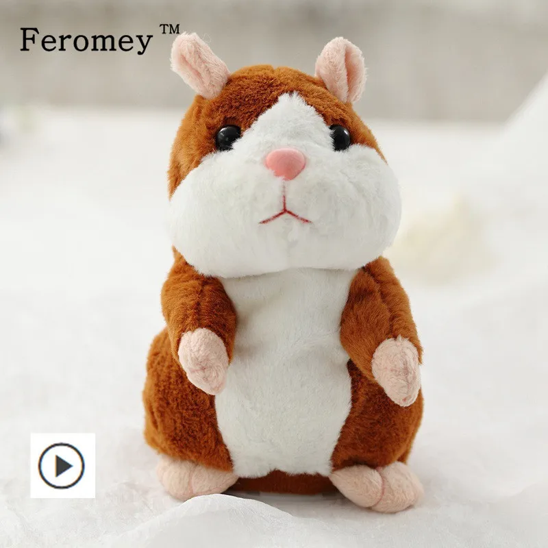 Kawaii Talking Hamster Plush Toys Mouse Pet Sound Record Plush Hamster Stuffed Toys Doll Children Kids Education Toys