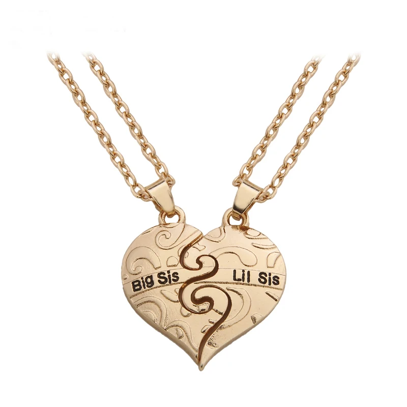 Ожерелье с подвеской Big Sis Lil Сестра 2 шт./компл.|big sis lil sis|necklace friendshipsister pendant |