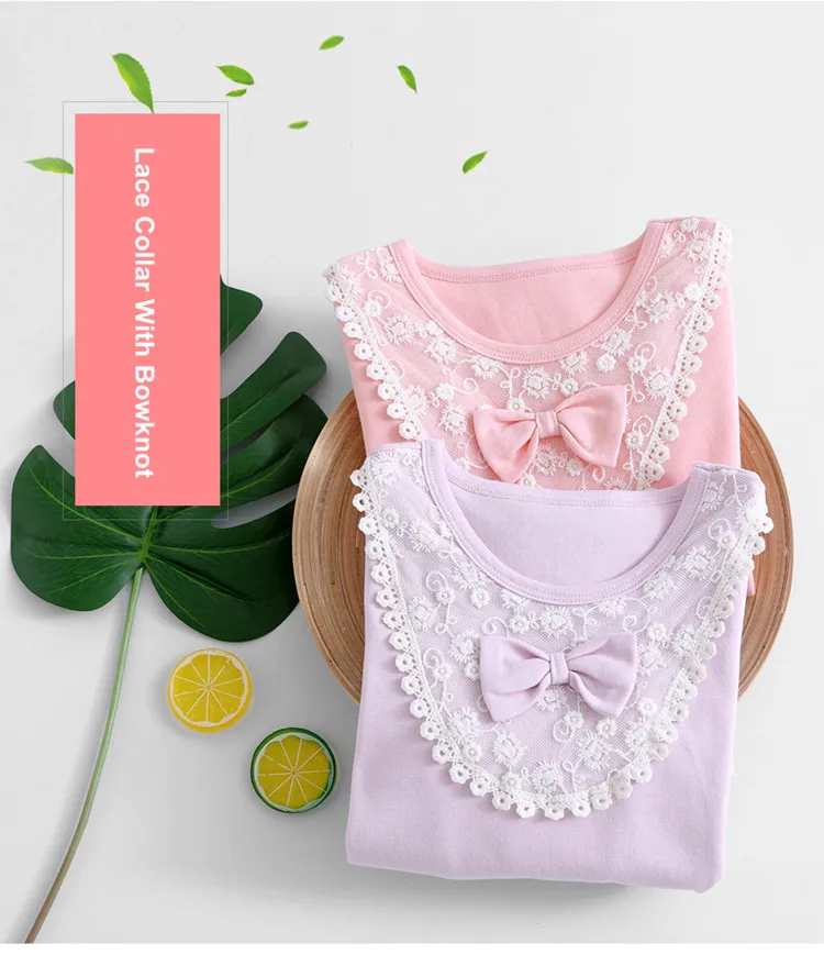 Lovely princess nightgowns for girls sleepwear dress teen girls pajamas lace bowknot dress 02