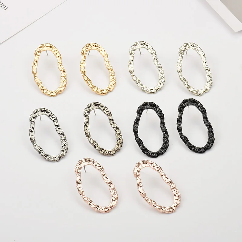 

New Arrive Hot Style Brincos Bijoux Statement Irregular Metal Drop Earrings Jewelry Accessories For Women Wholesale