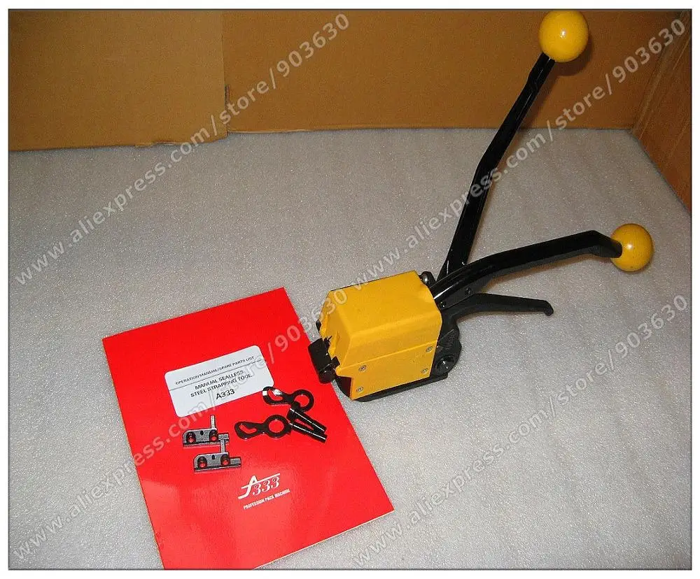 

Wholesale Fact Guaranteed 100% New A333 Portable Metal Packing Machinery Hand pack Tool Manua Steel Strapping Tool