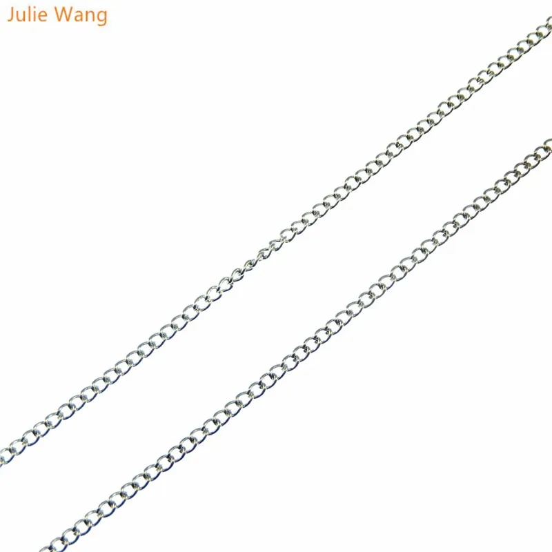 Julie Wang 2 метра ручной работы серебряный сплав мужчины женщины ожерелье кулон