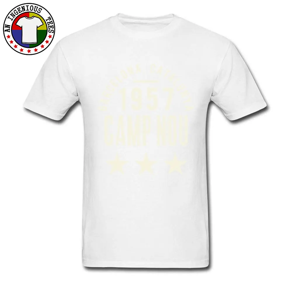 Men 2018 New Simple Style Tees O-Neck Summer/Autumn Pure Cotton Tshirts Fitness Tight Short Sleeve Barcelona T Shirt Barcelona white