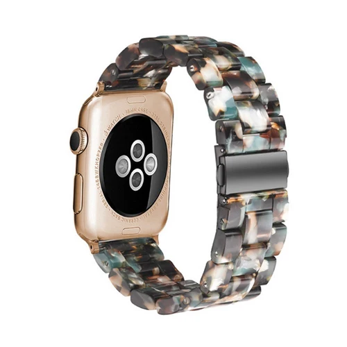 Ремешок из смолы для apple watch 44 мм 38 мм iwatch 42 мм 40 мм correa pulseira apple watch 5 4 3 2 ремешок из нержавеющей стали - Цвет ремешка: 2