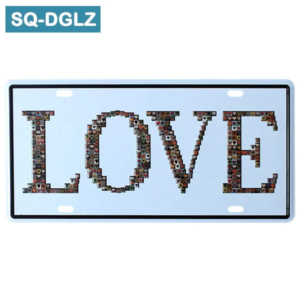 [SQ-DGLZ] Love Our Life магазин номерных знаков настенные Декорации для бара Оловянная вывеска винтажный металлический знак домашний декор покраска плавок плакат - Цвет: 0337