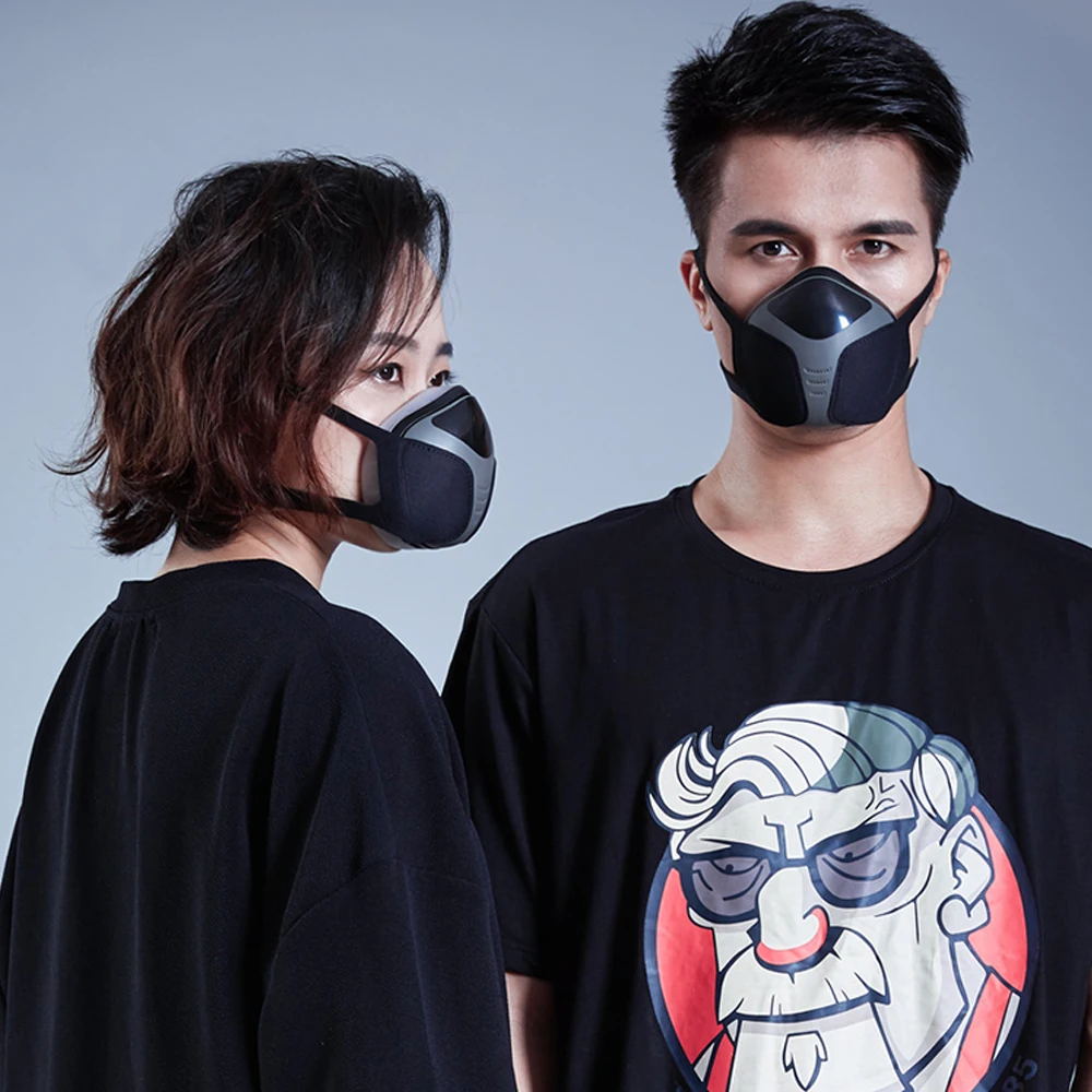 

FA-601 Electric Mask Respirator Air Purifying Dustproof Mask PM2.5 Anti-haze Face Mouth Mask with Valve USB Rechargeable