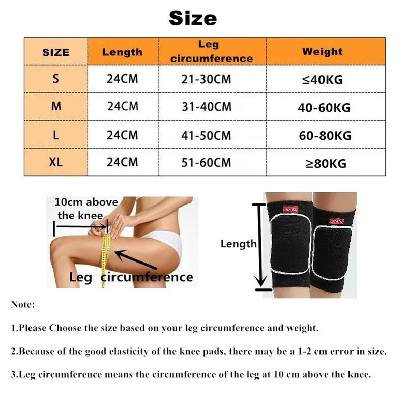 JANUS 1 пара губки для женщин наколенники для детей Спорт Волейбол протектор танец s m l xl поддержка колена L479