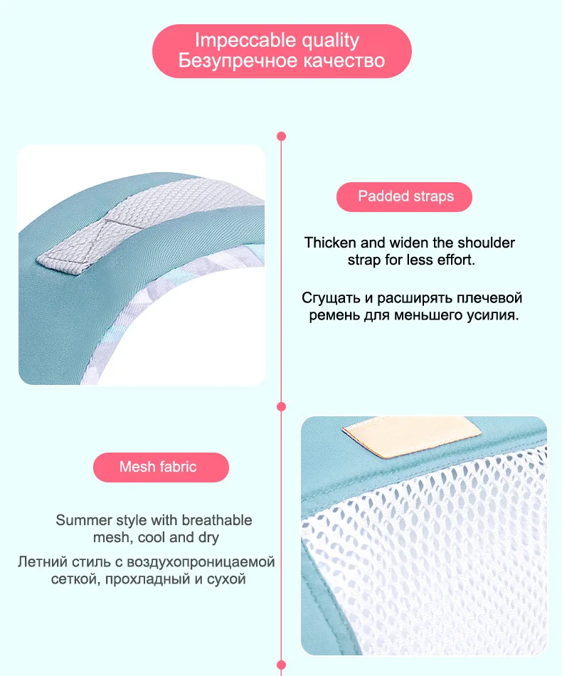 SeckinDogan кенгуру хлопчатобумажная накидка слинг Перевозчик новорожденный Обувь с дышащей сеткой кенгуру сумка для путешествий младенческой