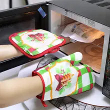 2 шт./компл. выпечки Goloves Кухня инструмент Нескользящая силиконовая перчатка для микроволновки термостойкие с высоким уровнем Температура горячей изоляции варежки питания