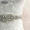 Kyunovia Crystal Wedding Belts Satin Rhinestone Wedding Dress Belt Wedding Accessories Bridal Ribbon Sash Belt FB19 ► Photo 3/6