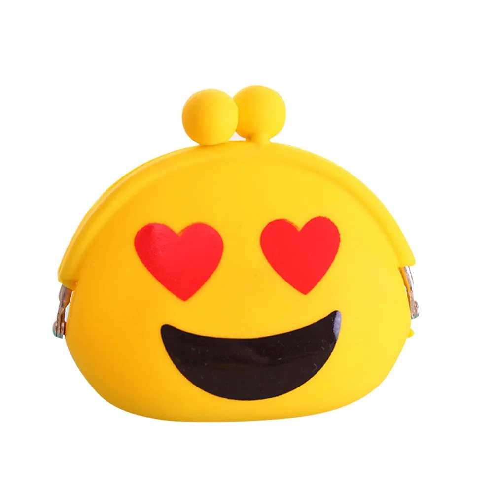 

New Fashion  Women Silicone Jelly Wallet Change Face printing Bag Key Pouch Coin Purse High Quality Female Holders