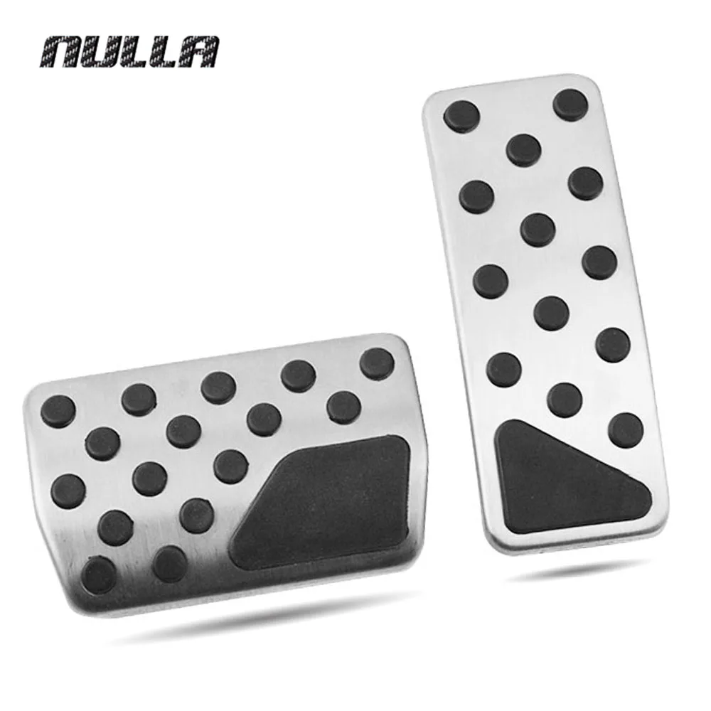 

NULLA Stainless Steel Pedals Fuel Brake Silver Accelerator Pedal For Dodge Durango Jeep Grand Cherokee AT LHD Plate Pads